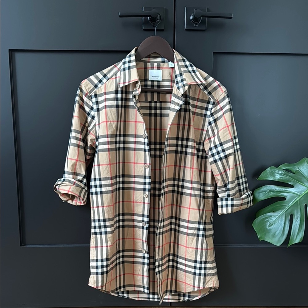 Burberry Check Button-Up Shirt *authentic*